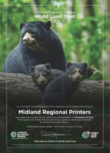 Carbon balanced printer: MRP Carbon balanced printer: MRP certificate