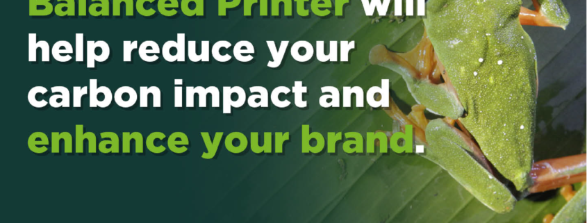 Certified Carbon Balanced Printer - blog